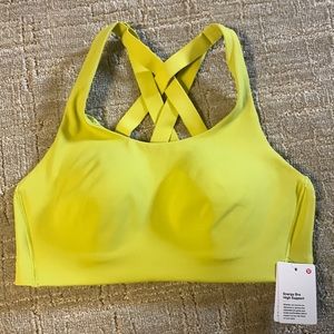 34C Yellow/green Lululemon Sports Bra